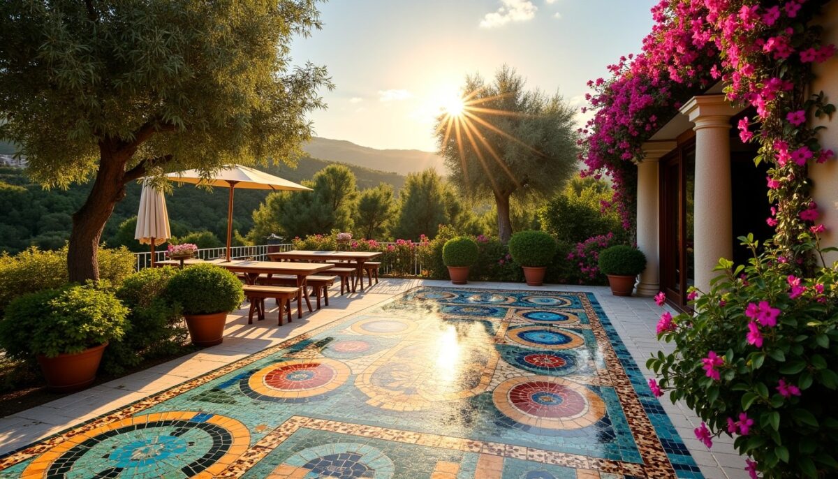 Terrasses en mosaïque : inspirations, styles variés et tarifs au mètre carré
