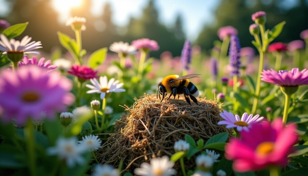 Nid de bourdon dans le jardin : menace à éliminer ou allié à préserver ?