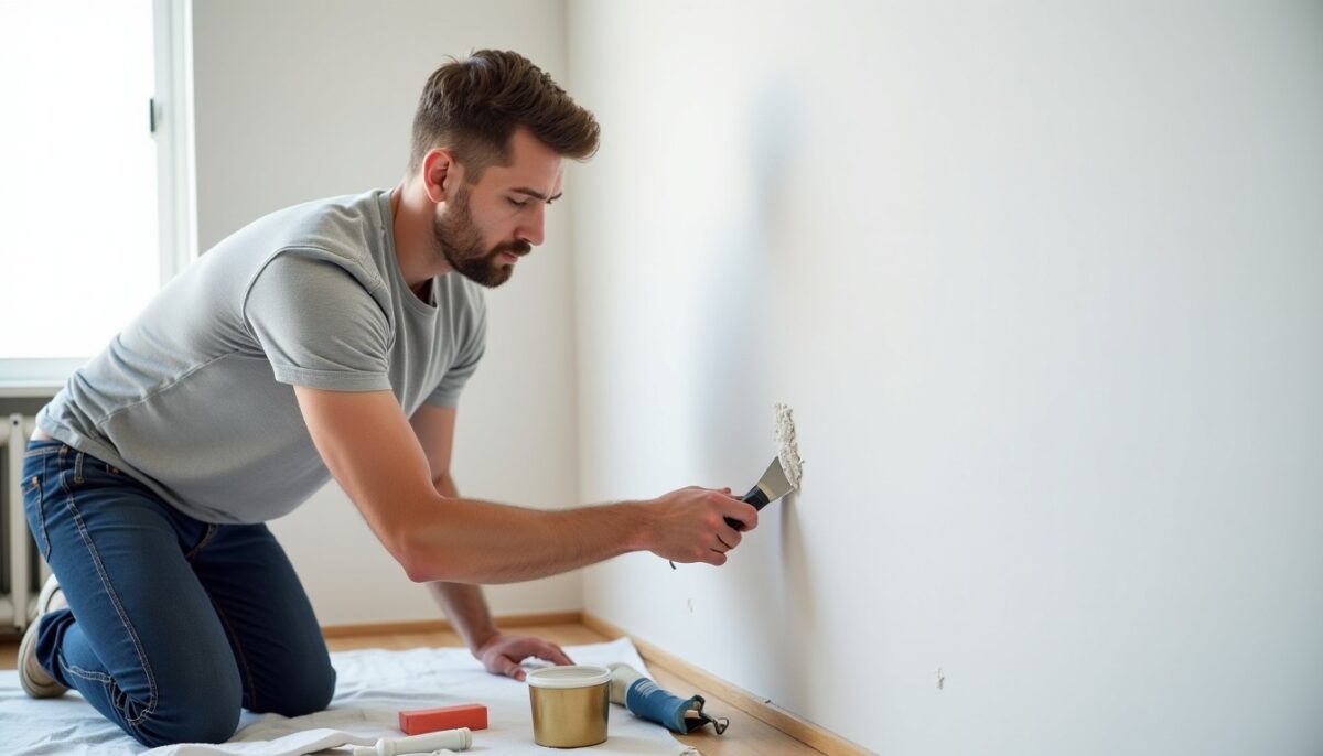 Les meilleures techniques pour reboucher un trou dans un mur avec soin et précision