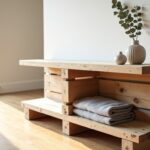 Créez un Meuble d’Entrée Stylé et Unique à partir de Palettes Recyclées