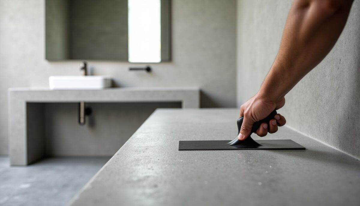 Béton Ciré pour Salle de Bain : Astuces d'Experts pour une Application Imperméable et Estimations de Coût