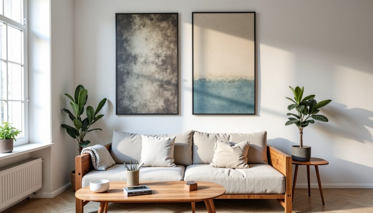 Astuces élégantes pour sublimer un mur vide dans votre salon sans l&rsquo;alourdir